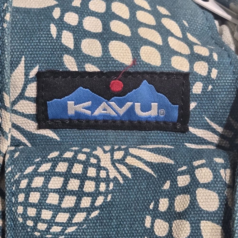 KAVU Teal Pineapple Pattern Backpack - image 3